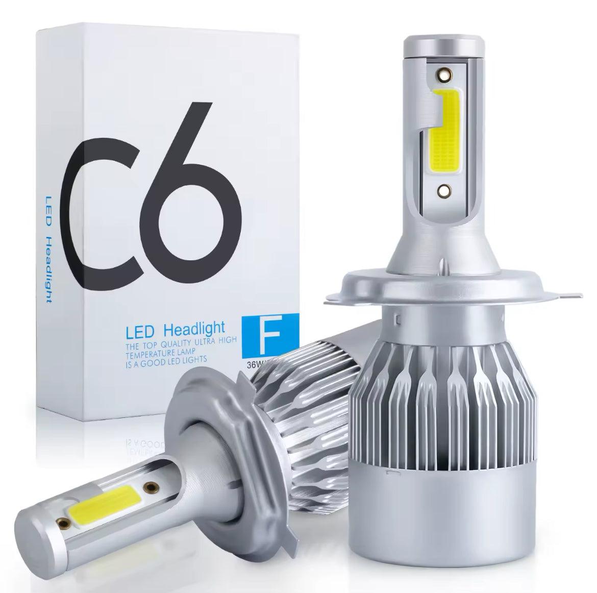 Phares LED C6 pour Voiture – Éclairez votre route en toute simplicité
