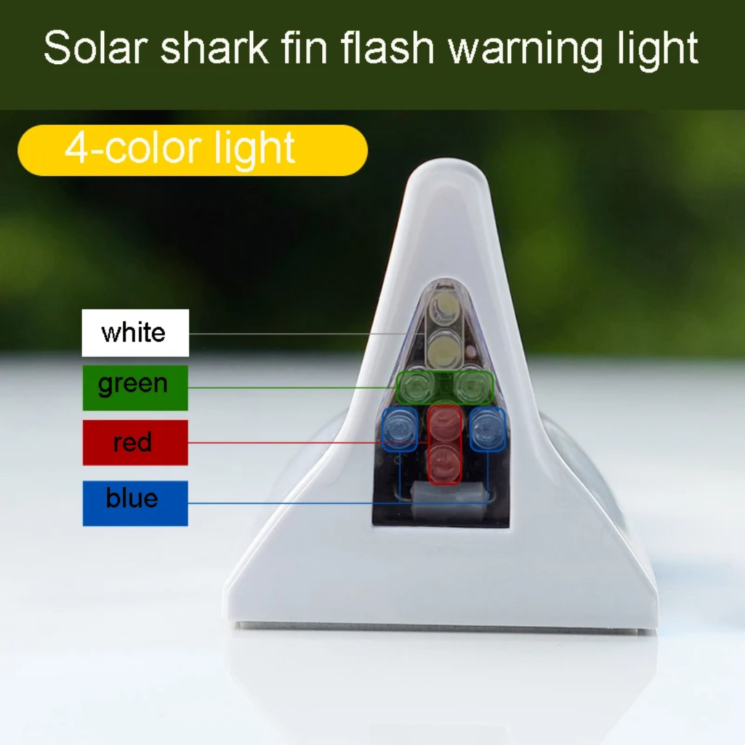 Dos de Requin Lumineux à Énergie Solaire