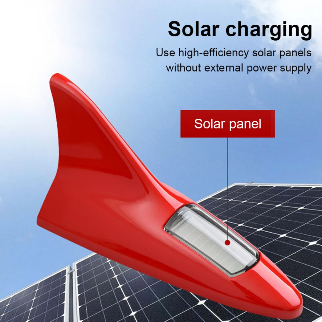 Dos de Requin Lumineux à Énergie Solaire