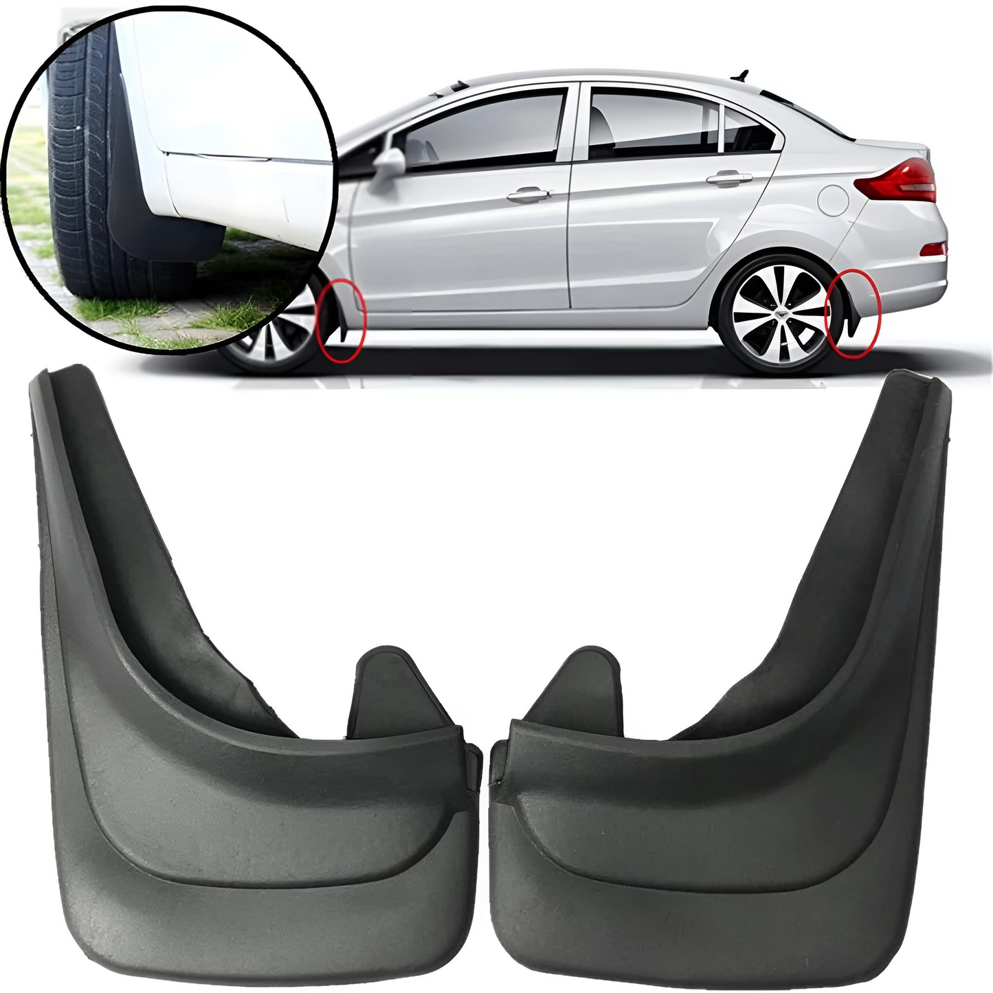 Garde-Boue Universels pour Voiture – Protection Anti-Saleté et Éclaboussures