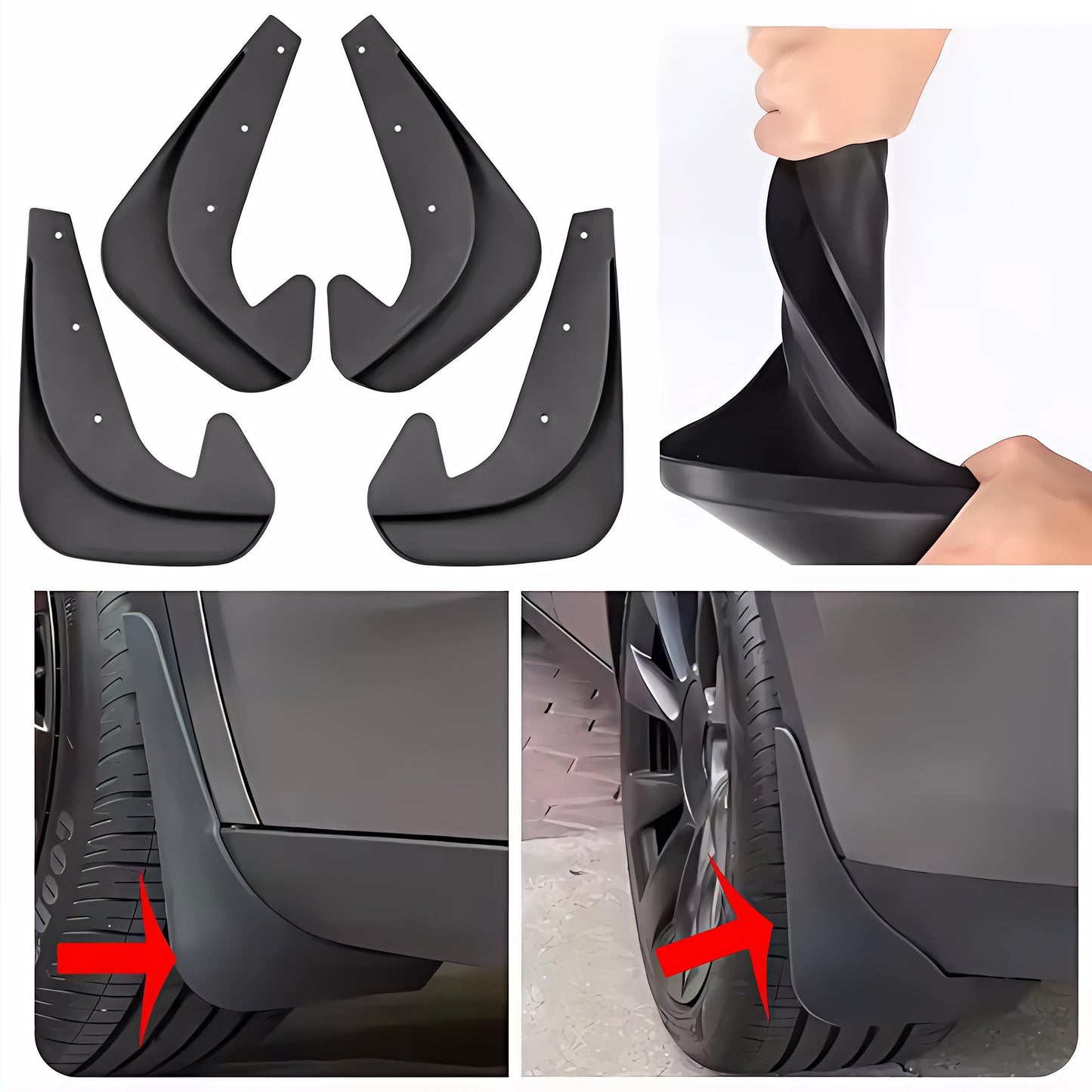 Garde-Boue Universels pour Voiture – Protection Anti-Saleté et Éclaboussures
