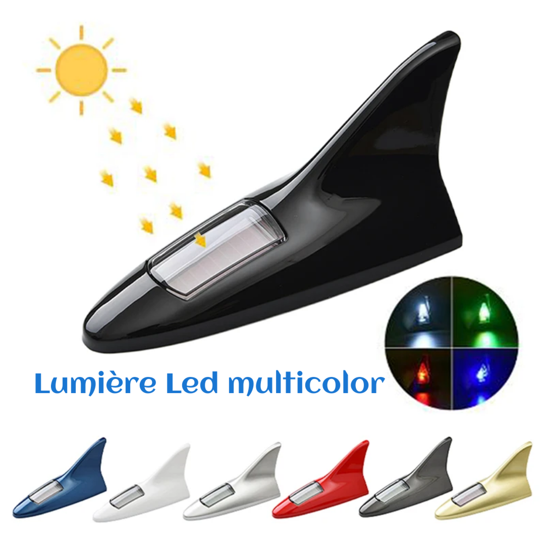 Dos de Requin Lumineux à Énergie Solaire