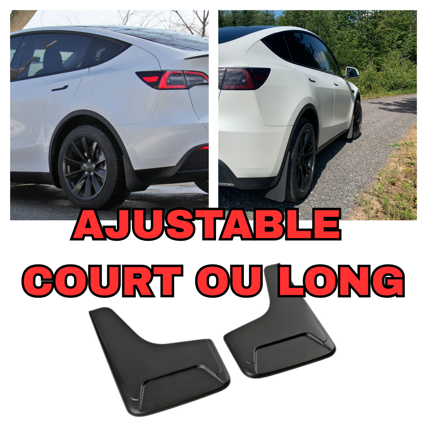 Garde-Boue Flexible Universels Sport pour Voiture – Protection Anti-Saleté et Éclaboussures