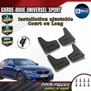 Garde-Boue Flexible Universels Sport pour Voiture – Protection Anti-Saleté et Éclaboussures